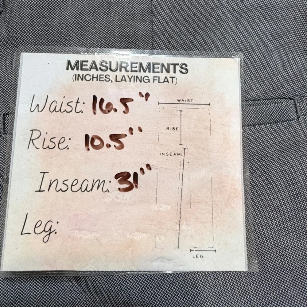 Banana Republic Mens 33x34 Grey Tailored Slim Fit 100% Italian Wool Dress Pants